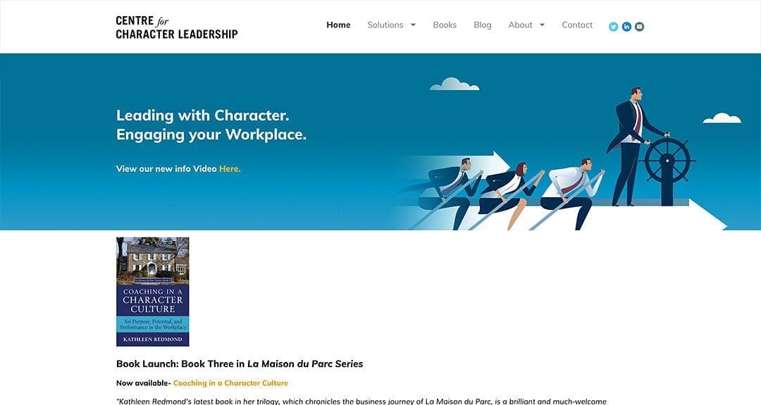 New website: Centre for Character Leadership
