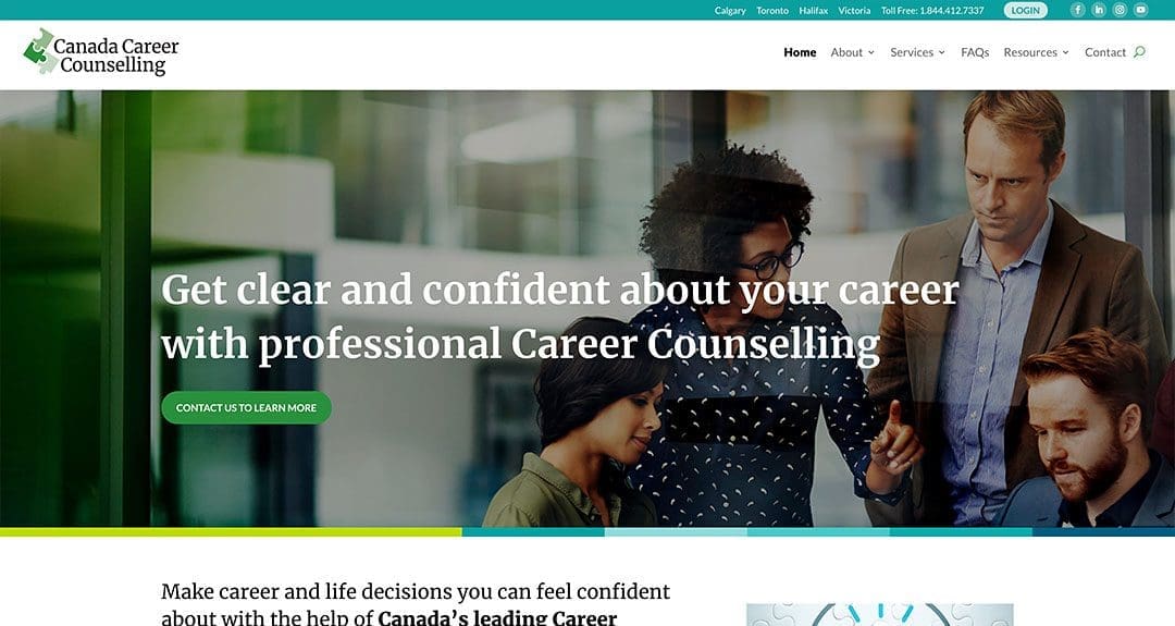 Website redesign: Canada Career Counselling
