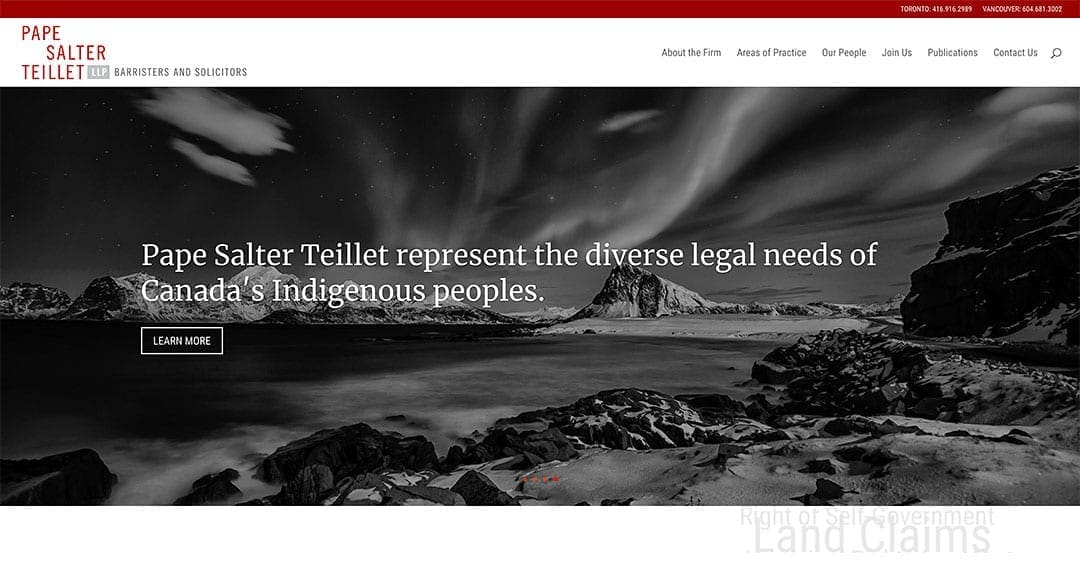 Pape Salter Teillet LLP launches new website by Your Web Department