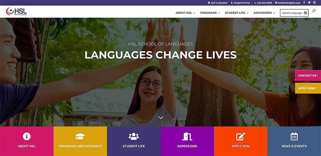 HSL School of Languages launches new website