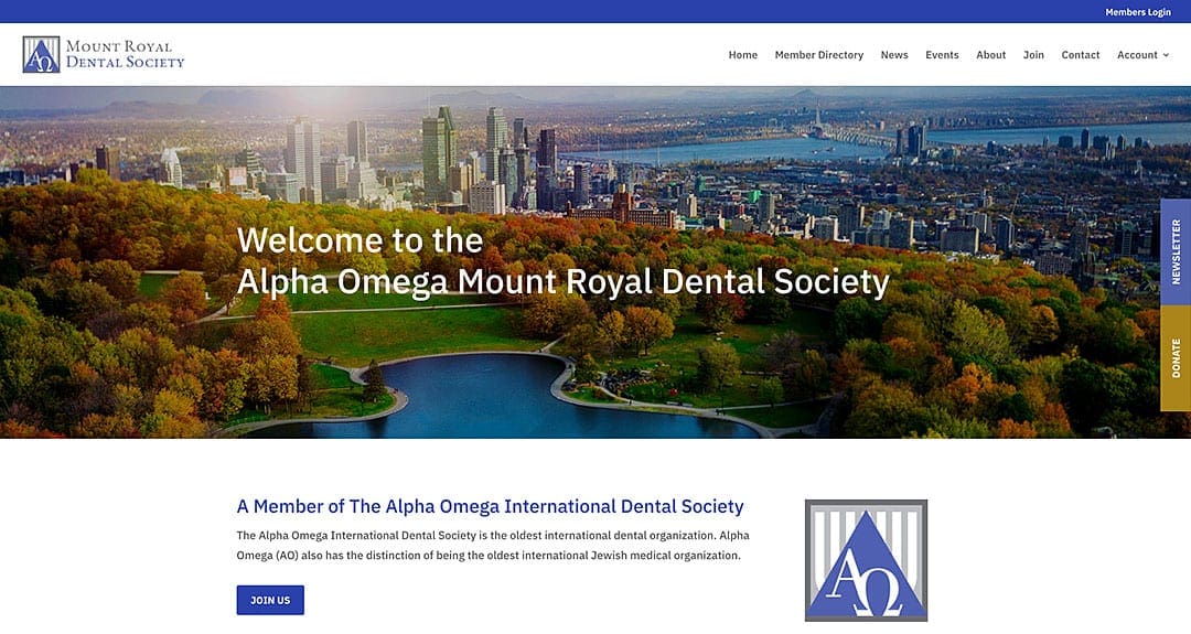 Mount Royal Dental Society launches website by YWD