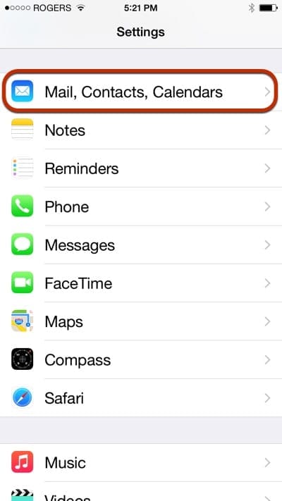 iPhone Mail Settings