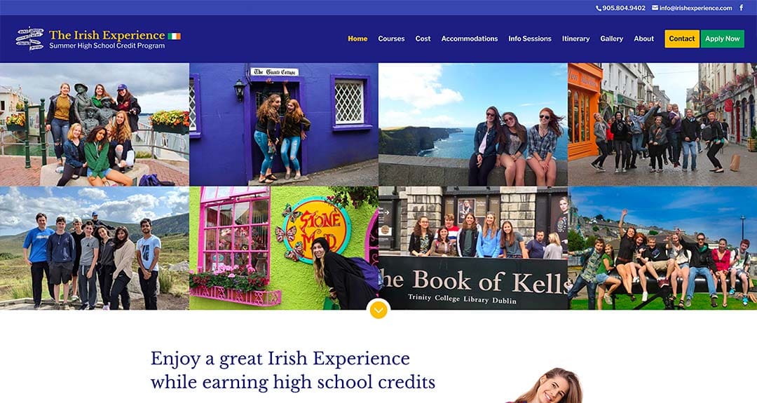 New website redesign and conversion to WordPress: The Irish Experience