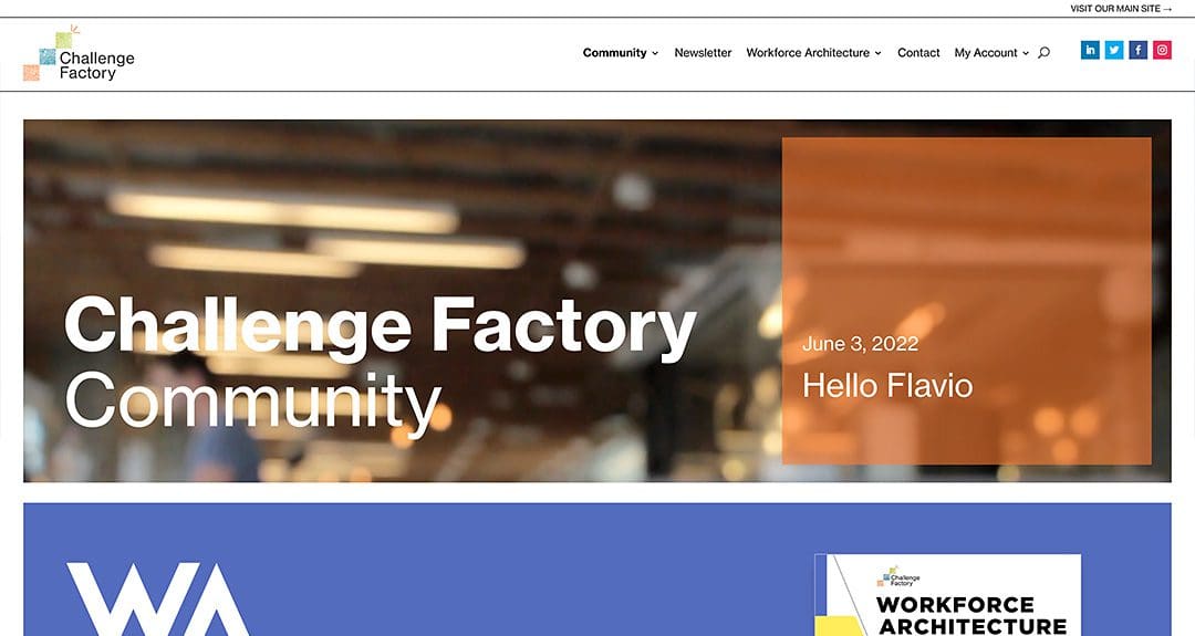 New website: Challenge Factory Community