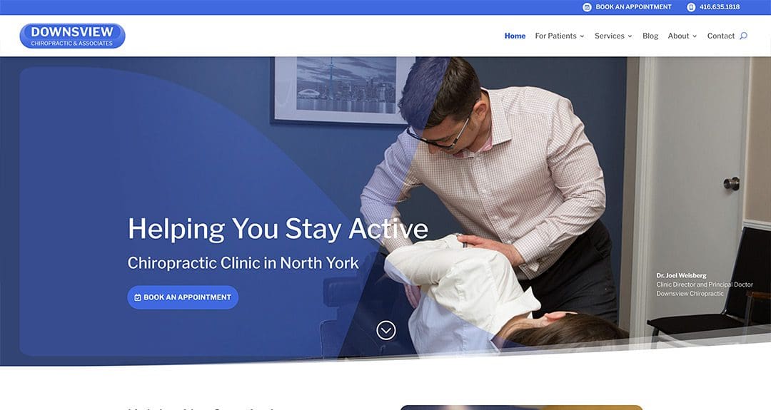 New website: Downsview Chiropractic