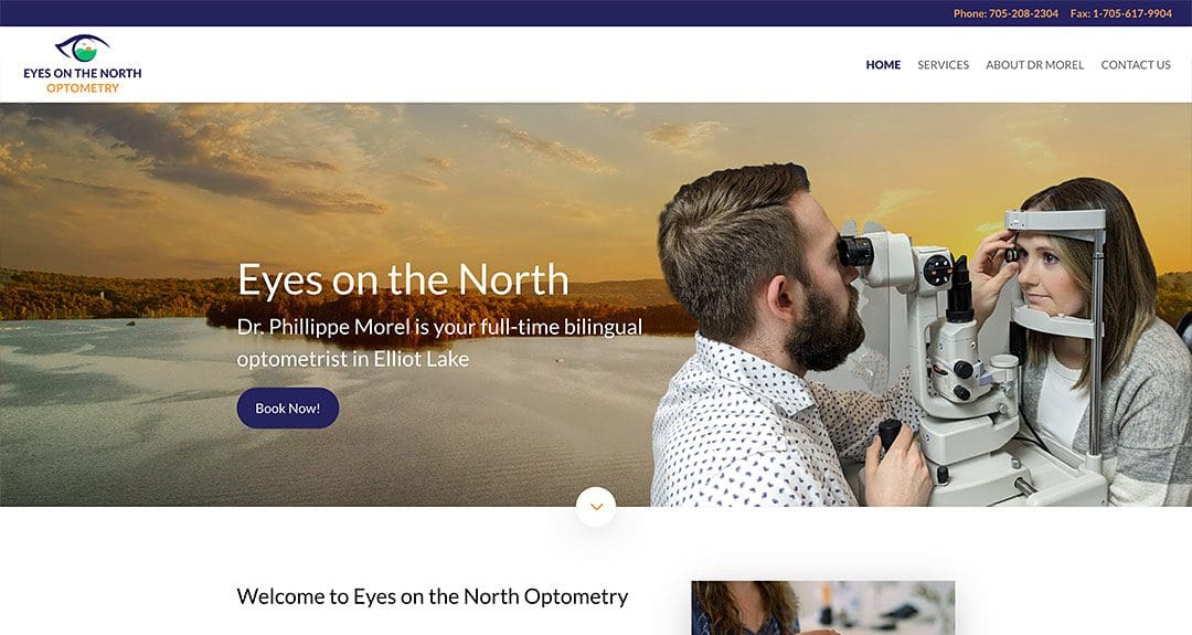 New website: Eyes on the North Optometry