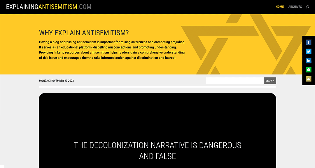 ExplainingAntisemitism.com